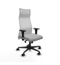 Piqueras y Crespo Albacete malla sincro malla blanca bali gris claro brazos 1D base nailon ruedas 65 mm nailon