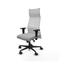 Piqueras y Crespo Albacete malla sincro malla blanca bali gris claro brazos 1D base nailon ruedas 65 mm nailon