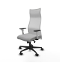Piqueras y Crespo Albacete malla sincro malla blanca bali gris claro brazos blancos base nailon ruedas 65 mm nailon