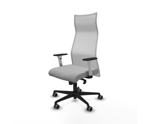 Piqueras y Crespo Albacete malla sincro malla blanca bali gris claro brazos blancos base nailon ruedas 65mm engomadas