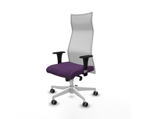 Piqueras y Crespo Albacete malla sincro malla blanca bali morado brazos 1D base blanca ruedas 65mm engomadas
