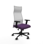Piqueras y Crespo Albacete malla sincro malla blanca bali morado brazos 2D base nailon ruedas 65 mm nailon