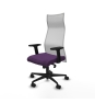 Piqueras y Crespo Albacete malla sincro malla blanca bali morado brazos 2D base nailon ruedas 65 mm nailon
