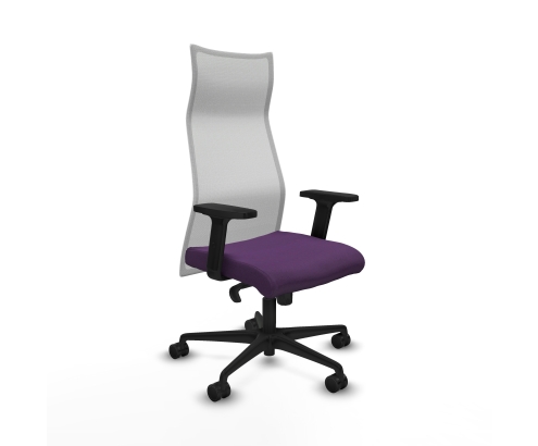 Piqueras y Crespo Albacete malla sincro malla blanca bali morado brazos 2D base nailon ruedas 65 mm nailon