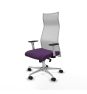 Piqueras y Crespo Albacete malla sincro malla blanca bali morado brazos blancos base aluminio ruedas 65 mm nailon