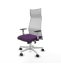 Piqueras y Crespo Albacete malla sincro malla blanca bali morado brazos blancos base blanca ruedas 65 mm nailon
