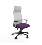 Piqueras y Crespo Albacete malla sincro malla blanca bali morado brazos blancos base nailon ruedas 65 mm nailon