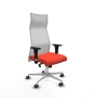 Piqueras y Crespo Albacete malla sincro malla blanca bali naranja oscuro brazos 1D base aluminio ruedas 65mm engomadas