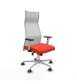 Piqueras y Crespo Albacete malla sincro malla blanca bali naranja oscuro brazos blancos base aluminio ruedas 65mm engomadas
