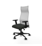 Piqueras y Crespo Albacete malla sincro malla blanca bali negro brazos 2D base nailon ruedas 65 mm nailon