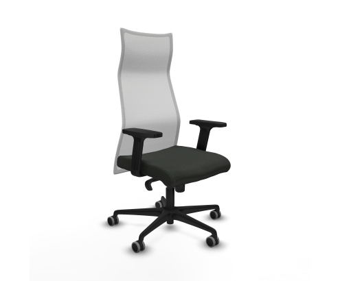 Piqueras y Crespo Albacete malla sincro malla blanca bali negro brazos 2D base nailon ruedas 65mm engomadas