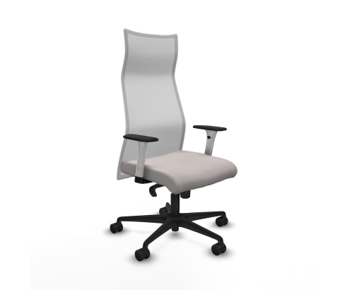 Piqueras y Crespo Albacete malla sincro malla blanca similpiel blanco brazos blancos base nailon ruedas 65 mm nailon