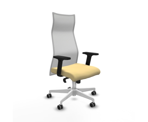 Piqueras y Crespo Albacete malla sincro malla blanca similpiel crema brazos 2D base blanca ruedas 65mm engomadas
