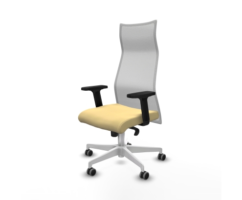 Piqueras y Crespo Albacete malla sincro malla blanca similpiel crema brazos 2D base blanca ruedas 65mm engomadas