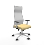 Piqueras y Crespo Albacete malla sincro malla blanca similpiel crema brazos blancos base aluminio ruedas 65 mm nailon