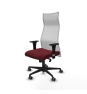 Piqueras y Crespo Albacete malla sincro malla blanca similpiel granate brazos 1D base nailon ruedas 65mm engomadas