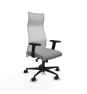 Piqueras y Crespo Albacete malla sincro malla blanca similpiel gris brazos 2D base nailon ruedas 65 mm nailon