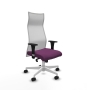 Piqueras y Crespo Albacete malla sincro malla blanca similpiel morado brazos 1D base blanca ruedas 65 mm nailon