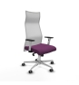 Piqueras y Crespo Albacete malla sincro malla blanca similpiel morado brazos blancos base aluminio ruedas 65mm engomadas