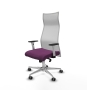 Piqueras y Crespo Albacete malla sincro malla blanca similpiel morado brazos blancos base aluminio ruedas 65mm engomadas