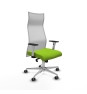 Piqueras y Crespo Albacete malla sincro malla blanca similpiel pistacho brazos blancos base aluminio ruedas 65mm engomadas