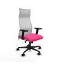 Piqueras y Crespo Albacete malla sincro malla blanca similpiel rosa brazos 2D base nailon ruedas 65 mm nailon