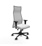 Piqueras y Crespo Albacete malla sincro malla gris bali blanco brazos 1D base nailon ruedas 65 mm nailon