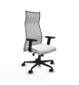 Piqueras y Crespo Albacete malla sincro malla gris bali blanco brazos 2D base nailon ruedas 65 mm nailon