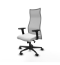 Piqueras y Crespo Albacete malla sincro malla gris bali blanco brazos 2D base nailon ruedas 65 mm nailon