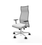 Piqueras y Crespo Albacete malla sincro malla gris bali blanco brazos blancos base blanca ruedas 65 mm nailon