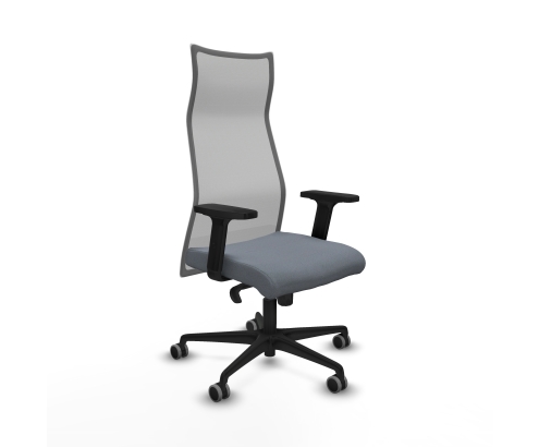 Piqueras y Crespo Albacete malla sincro malla gris bali gris brazos 2D base nailon ruedas 65mm engomadas