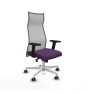Piqueras y Crespo Albacete malla sincro malla gris bali morado brazos 2D base blanca ruedas 65mm engomadas