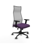 Piqueras y Crespo Albacete malla sincro malla gris bali morado brazos 2D base nailon ruedas 65mm engomadas