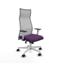 Piqueras y Crespo Albacete malla sincro malla gris bali morado brazos blancos base blanca ruedas 65 mm nailon