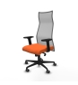 Piqueras y Crespo Albacete malla sincro malla gris bali naranja brazos 2D base nailon ruedas 65mm engomadas