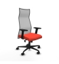 Piqueras y Crespo Albacete malla sincro malla gris bali naranja oscuro brazos 2D base nailon ruedas 65 mm nailon