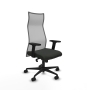 Piqueras y Crespo Albacete malla sincro malla gris bali negro brazos 2D base nailon ruedas 65 mm nailon