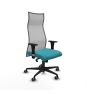 Piqueras y Crespo Albacete malla sincro malla gris bali turquesa brazos 1D base nailon ruedas 65mm engomadas