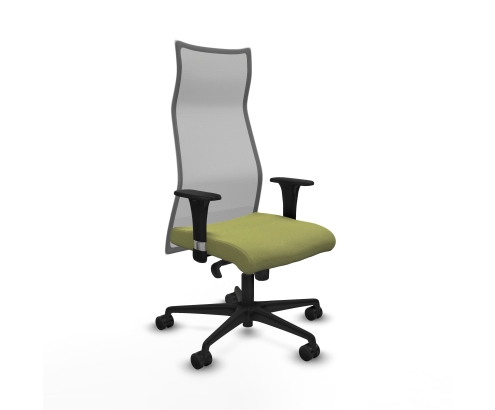 Piqueras y Crespo Albacete malla sincro malla gris bali verde oliva brazos 1D base nailon ruedas 65 mm nailon