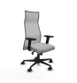 Piqueras y Crespo Albacete malla sincro malla gris similpiel gris claro brazos 2D base nailon ruedas 65 mm nailon