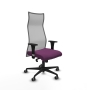 Piqueras y Crespo Albacete malla sincro malla gris similpiel morado brazos 1D base nailon ruedas 65mm engomadas