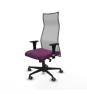 Piqueras y Crespo Albacete malla sincro malla gris similpiel morado brazos 1D base nailon ruedas 65mm engomadas
