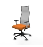 Piqueras y Crespo Albacete malla sincro malla gris similpiel naranja brazos blancos base nailon ruedas 65mm engomadas
