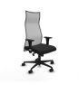 Piqueras y Crespo Albacete malla sincro malla gris similpiel negro brazos 1D base nailon ruedas 65 mm nailon