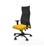 Piqueras y Crespo Albacete malla sincro malla negra bali amarillo brazos 1D base nailon ruedas 65 mm nailon