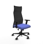 Piqueras y Crespo Albacete malla sincro malla negra bali azul claro brazos 2D base nailon ruedas 65 mm nailon