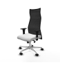 Piqueras y Crespo Albacete malla sincro malla negra bali blanco brazos 1D base aluminio ruedas 65 mm nailon