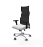 Piqueras y Crespo Albacete malla sincro malla negra bali blanco brazos 2D base aluminio ruedas 65mm engomadas