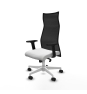 Piqueras y Crespo Albacete malla sincro malla negra bali blanco brazos 2D base blanca ruedas 65 mm nailon
