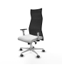 Piqueras y Crespo Albacete malla sincro malla negra bali blanco brazos blancos base aluminio ruedas 65mm engomadas